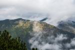Der Brünstelskopf, und dahinter im Nebel die Notkarspitze