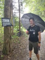 Und die 20km im Regen erreicht